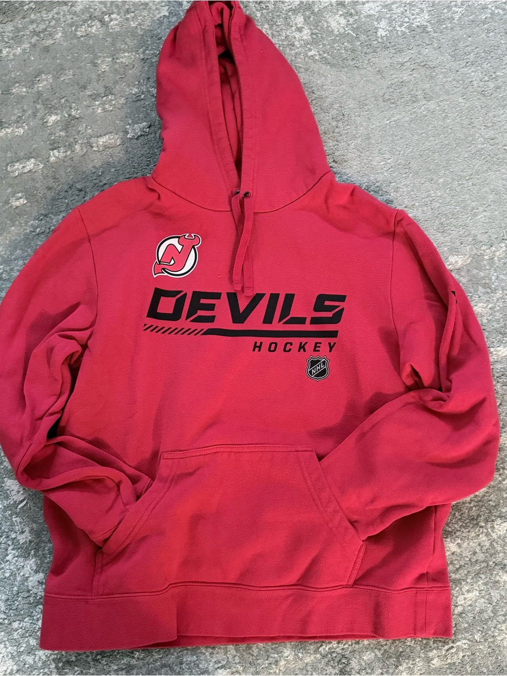 New Jersey Devils Red Hockey Hoodie
